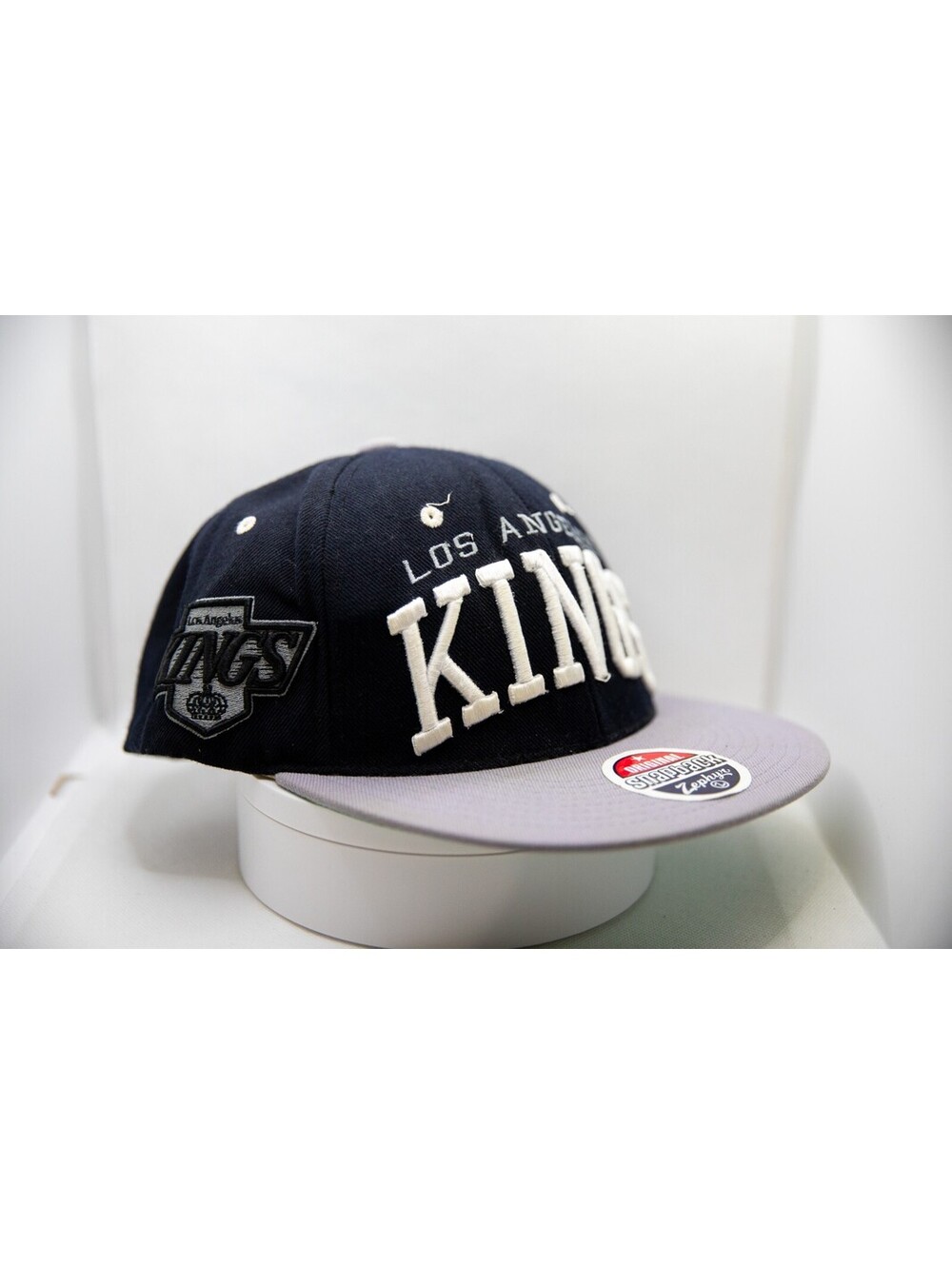 Los Angeles Kings Hat Original Snapback Zephyr Black White Lettering Adjustable